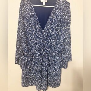 Arizona Jean Company Navy Floral Romper